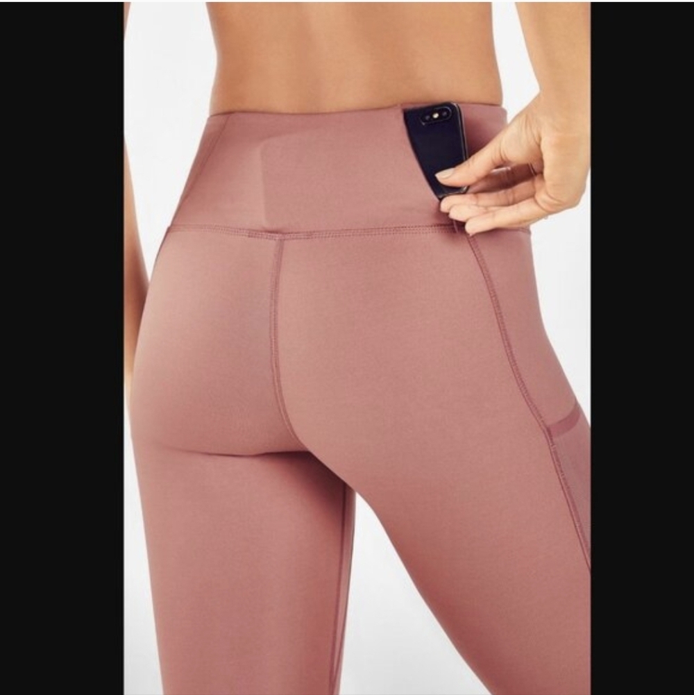 Fabletics Trinity Motion365 Utility Leggings Mauv… - image 4